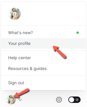 Go to Your Profile