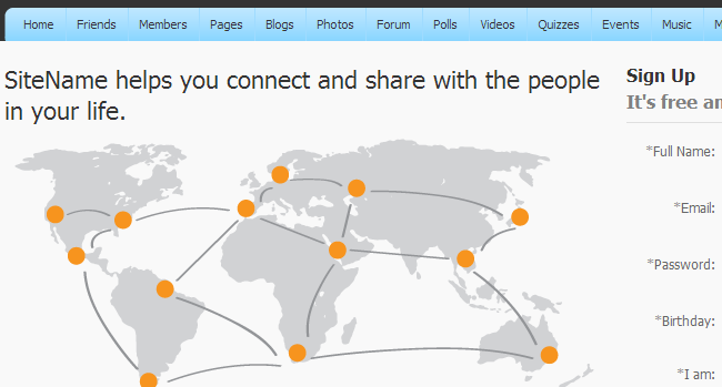 PHPFox world image