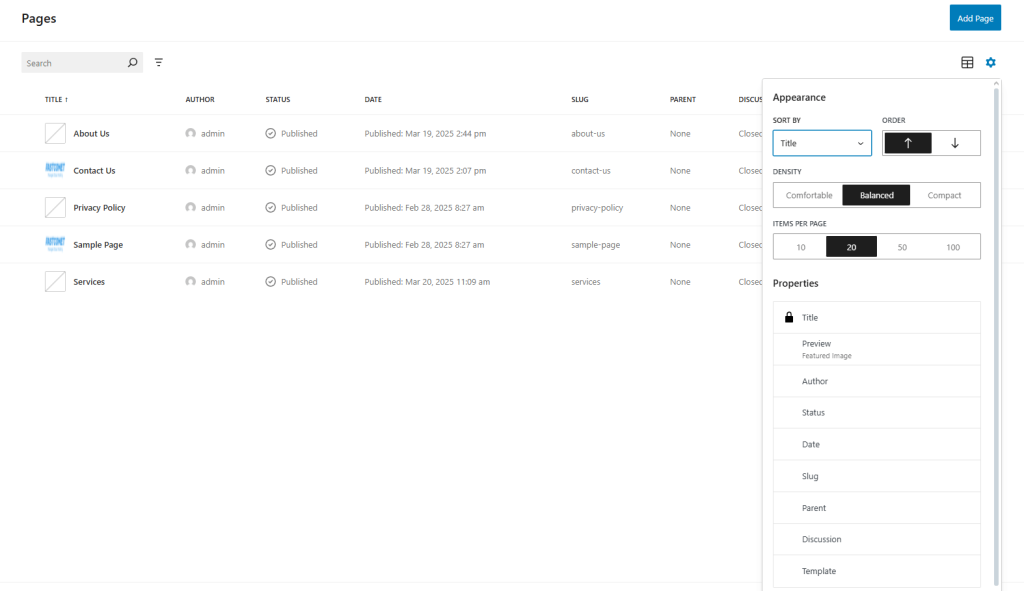 Views Improvements